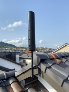 広島県廿日市市　ユニコーンアンテナ破風板設置
